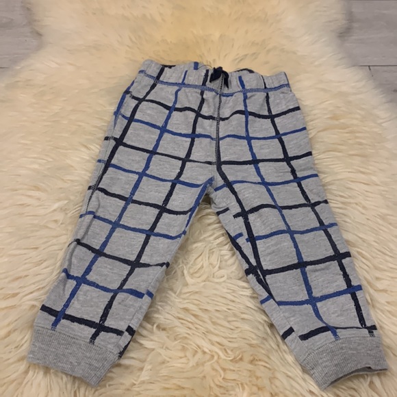 First Impressions Sweatpants in Gray/BlueStripes and Army Print Black/White 18M - Picture 2 of 8